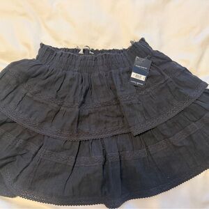 Lucky Brand Black Ruffle Skirt
